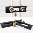 French Double Door Iock, French Door Iock, Adjustable Double Door Reinforced Iock, Copper Iock with Password, Knob and Handle Reinforced Iock, Can Be Used Both Indoors and Outdoors