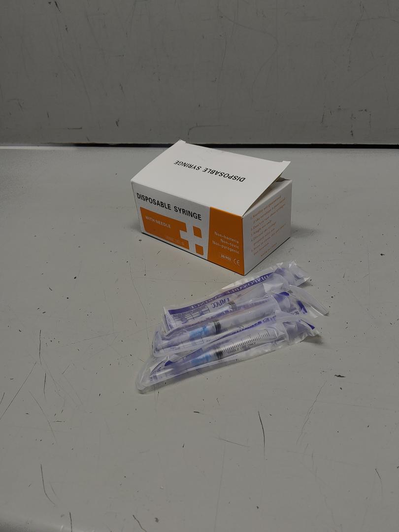 30 Pack 3 ml Disposable Syringes