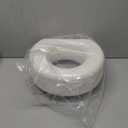 HealthSmart Enhanced Comfort 5" Raised (Round) Toilet Seat Risers for Seniors 5 Slip Resistant Pads FSA/HSA Eligible Padded Toilet Seat Elevation 15.7 x 15.2 x 6.1