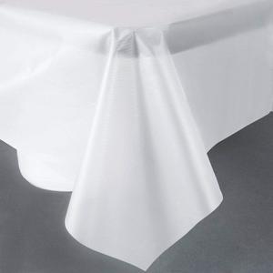 3 Pack Clear, Rectangle Disposable Plastic Tablecloth for Picnic, Birthday, BBQ, Party, Wedding (Clear, Rectangle, 54in. X98in.)