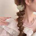 8 Pcs Telephone Line Wire Hair Bands Heart Design Spiral Ponytail Holders Elastic Hair Ties Straight Phone Cord No Damage Coil Hair Accessories for Women