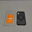 Compatible with iPhone 16 Case with Invisible Magnetic O-Ring Stand Military-Grade Translucent Case for iPhone 16 6.1" [Compatible with Mag-Safe][Great Grip Feeling], Black