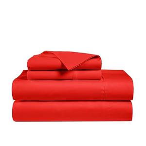 Bluemoon Homes Linen Sheets King Size Set 800 Thread Count 100% Egyptian Cotton Sheets Extra Long-Staple, Fits Mattress Upto 16'' Deep Pocket, Sateen Weave, Soft Cotton Bed Sheet Set(Red)