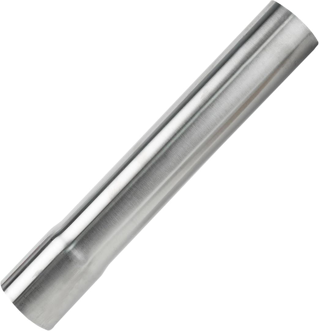 3.5 Exhaust Pipe, Flared End T304 Stainless Steel Straight Tubing, Polished Universal Connector Adapter 3.5 Inch ID to OD 3 1/2" ss Ailpipe 12" Length 1ft,Car Motorbike Truck Exhaust System