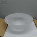 Glass Lamp Shade Replacement 12"D x 4.75"H,Lamp Shades For Floor Lamps Suitable for E26 Socket Torchiere Lamp Shade Glass Pendant Light Covers Floor Lamp Replacement Parts Globe Replacement Glass Bowl