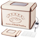 Bread Proofing Box with 50-113℉ Temp Control & 48H Timer - Folding Dough Proofing Box with Metal Rack Warming Foldable Proofer for Sourdough, Bread Baking, Pizza, Yogurt