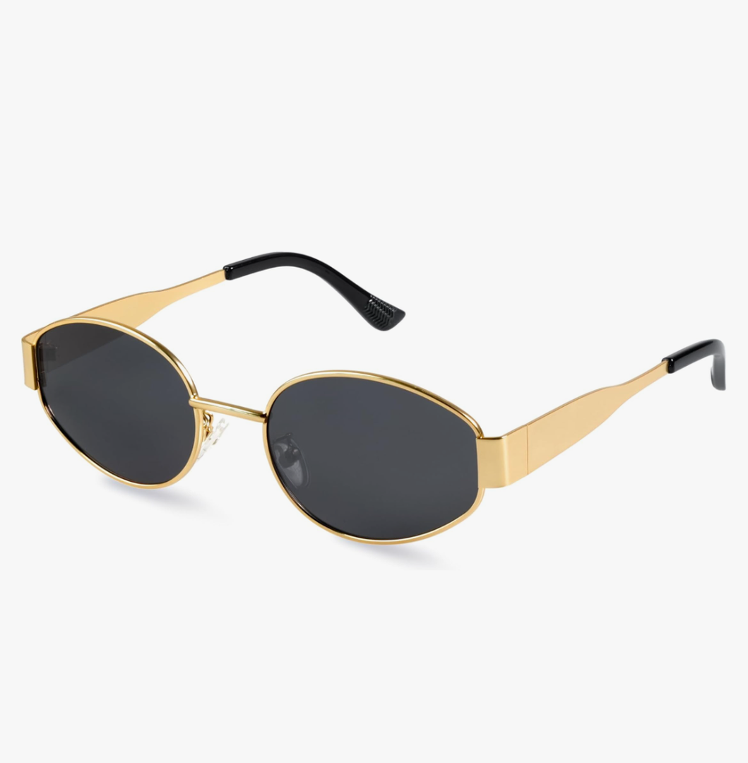 livho 2025 Trendy Oval Sunglasses - Stylish Polarized Shades for Everyday - Retro Metal Frames