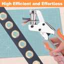 Grommet Tool Kit with 200 Sets 3/8 Inch 10mm Grommets, Heavy Duty Grommet Kit, Grommets Pucher with Hole Punch and Eyelets, Eyelet Pliers Kit for Tarp, Fabric, Banner, Canvas, Leather