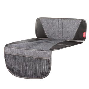 Diono Super Mat Car Seat Protector For Infant Car Seat, Booster Seat and Pets, Crash Tested, Thick Padding, Non Slip Backing, Durable, Water Resistant Protection, 3 Handy Mesh Storage Pockets, Gray (Single)