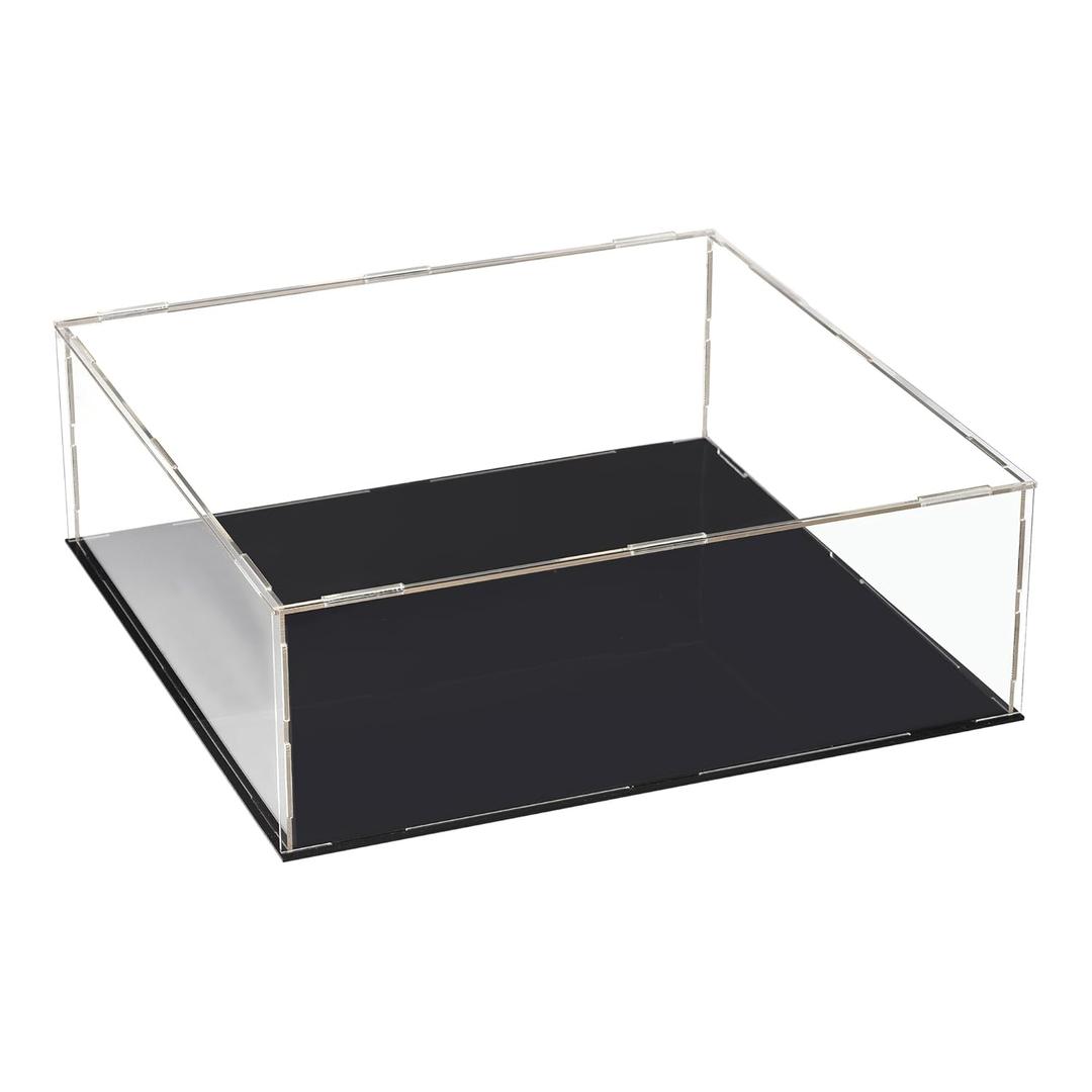 uxcell Acrylic Clear Display Case Box Dustproof Protection Showcase Cube Collectibles Show Box 9.8x9.8x3.9inch