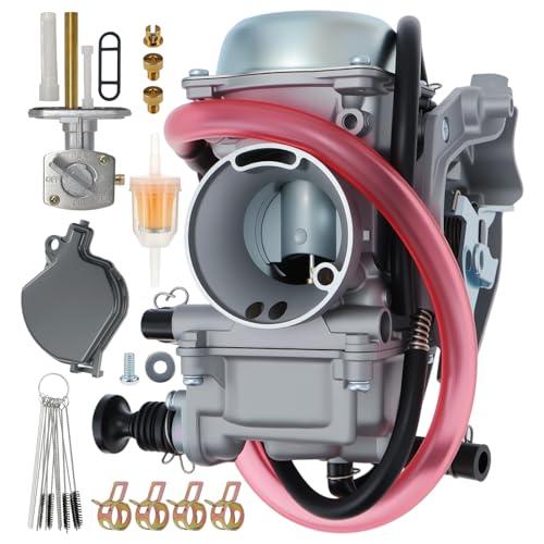 15003-1446 Carburetor Fits for Kawasaki Prairie 400 KVF400 1997-2002, Bayou 400 KLF400 KLF 400 1993-1995 w/Fuel Switch Valve Petcock Replacement