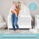 Crib Tent to Keep Baby from Climbing Out Breathable Pop-Up Crib Net to Keep Baby in, Anti-Climb Safety Cover with Auto-Lock Zipper, Easy Install Fits Standard Cribs