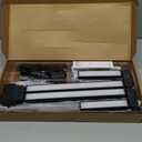 ONEMIX 42" LED Desk Lamp with Clamp, Architect Desk Light with Remote, Adjustable 4-Segment Bar, 1800LM Bright, Eye-Caring Desk Lamp for Home Office, Reading, Study, Dual Monitors, Workbench (Black)