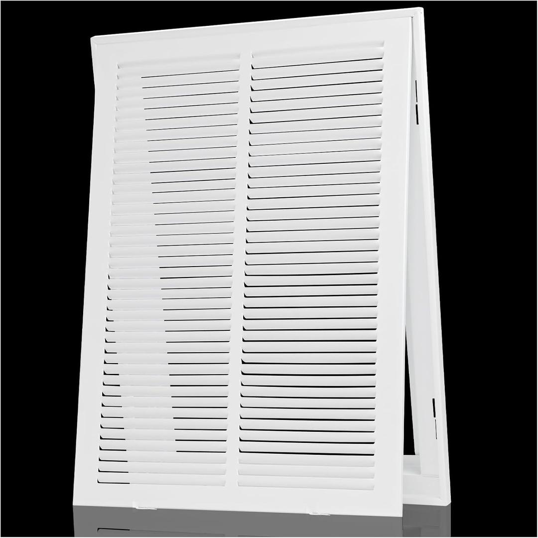Return Air Filter Grille Fit 14x20 Duct Opening,Steel Air Return Vent Cover Grill,HVAC Vent Covers for Wall and Ceiling,Holds 1" Thick AC Filter