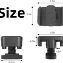 M-LOK Flashlight Pressure Switch Cable Management, 12Pack Black Lightweight Cable Clips, for M-LOK, AR, Rail Accessories