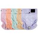 Tuiskusa Reusable Washable Dog Diapers Female, Highly Absorbent Doggie Diapers, Size Adjustable Puppy Diapers for Dog Period Panties (5 Pack) XL