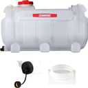 Chapin 98142 Water Storage Tank, 40Gallon, Utility Water Supply, Translucent ChemicalResistant Poly Tank, 6" Wide Cap, 2" Drain & GardenHose Port for Farms, Acreage, Gardens & Orchard
