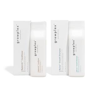 Growplex Revive Shampoo & Replenish Conditioner Bundle, Biotin Scalp Care System for Men & Women, Supports Fuller Thicker-Looking Hair Daily