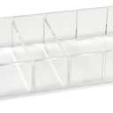 russell+hazel Acrylic Compartment Bloc, 12 x 4 x 1.5," 3 Moveable Dividers, 1 Count, 98141