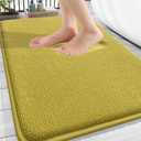 OLANLY Thick Memory Foam Bath Mat Rug 30x20, Extra Soft Absorbent Bathroom Rug, Quick Dry Bath Mat, Non-Slip, Machine Washable Carpet for Bathroom, Tub and Shower, Home Decor Accessories, Deep Mustard