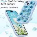 teloxy Magnetic for iPhone 16 Case,Shockproof Protective Durable Slim Translucent Matte Anti-Fingerprint Phone Case for iPhone 16 6.1 inch,Light Blue