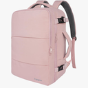 Taygeer Travel Backpack for Women, Carry On Backpack with USB Charging Port & Shoe Pouch, TSA 15.6inch Laptop Mochila Flight Approved, Nurse Bag Casual Daypack for Weekender Business Hiking, Pink