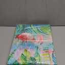 YUANAND Flamingo Wall Decor Animal Pictures - Palm Green Tropical Plant for Kids Girls Room Decor - Framed Posters Paintings Bedroom Decor (16"L x 12"W)