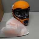 DOT Approved Youth Kids Motocross Helmet - Ultra-Lightweight Full Face Dirt Bike/ATV Helmet with Goggles, Gloves & Face Shield (4-Piece Set) (X-Large, Orange)