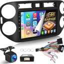 [4+64G] for VW Tiguan 2006-2016 Upgrade Radio, NHOPEEW 9 inch IPS Touchscreen Android 15 Stereo - Wireless Carplay and Android Auto, Custom Homepage, 5G/WiFi, DSP, GPS + Backup Camera