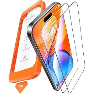 UltraGlass TOP 9H+ Armor for iPhone 16 Pro Max Screen Protector, 2 Pack