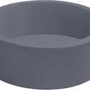 Baby Ball Pit 35.4" Soft Round Memory Foam Ball Pits NOT Included Balls Indoor Outdoor Playpen for Babies Toddlers Kids Great Gift for Girls Boys, Dark Gray