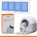 4-Pack Deodorizer for Self-Cleaning Litter Box Automatic Electronic Hands-Free Smart Robot self Cleaning Litter Box - Safe Anti-Pinch, Odor Control,for Multiple Cats