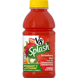 V8 Splash Strawberry Kiwi, 16 oz. case (BBD: 04/June/2026)