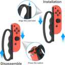 Fitness Boxing Hand Grips for Nintendo Switch & OLED Model JoyCon, FANPL Upgrade Fit Boxing Clasp Accessories Handle for Adults and Children, Enhance Your Gaming Experience, 2 Pack (Black and Black)