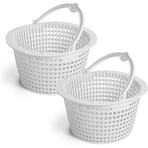 BlueStars SPX1091C Skimmer Basket with Handle for Hayward Automatic Skimmers SP1091WM SP1091LX, Dyna-Skim Pool Filter Strainer Basket Replacement, fits Pentair HydroSkim 513330 (2 Packs)
