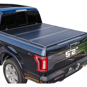 Hard Folding Truck Bed Tonneau Cover Compatible with Chevy Colorado & GMC Canyon 2015-2025 5.2 ft Short Box, Tri Fold Style