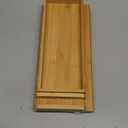 Sofa Arm Tray,Bamboo Folding Couch Arm Tray,Sofa Armrest Trays with Anti-Slip Pad for Drinks,Snacks,Phone,Remote ControlNatural (18.9*13)