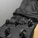 42.8 Inch Expandable Large Rolling Duffle Bag with Wheels (Black), 42.8 x 20x 11 inch