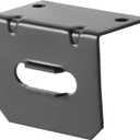 CURT 58300 Vehicle-Side Trailer Wiring Harness Mounting Bracket for 4-Way Flat, GLOSS BLACK POWDER COAT (Pack of 1)