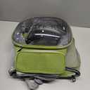 Cat Backpack Carrier, Breathable Cat Carrier Large Space Bubble Pet Backpack for Kitty Small Dog up to 15lbs, Transparent & Foldable Pet Carrier for Travel Hiking (Green)