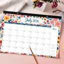 3 x 2026 Desk Calendar - Jan 2026 - Dec 2026, Large Monthly Desk Calendar 12 Months, 17" x 12", Desk Pad, Large Ruled Blocks, To-do List & Notes, Best Desk/Wall Calendar 2026 for Planning or Organizing