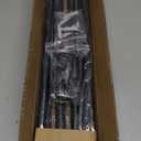 Curtain Rods for Windows 48 to 84-92 inch, 5/8" Matte Black Curtain Rod, Stainless Steel Small Curtain Rods for Bedroom, Living Room,Kitchen,Farmhouse, Outdoor Curtain rod Black