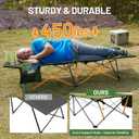 Timber Ridge Extra Wide Heavy Duty Camping Cot for Adult, Easy Set Up Oversized Sleeping Cot with Carry Bag for Camping, Travel and Outdoors, Support up to 450lbs, Green, 2 Pack