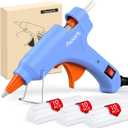 Assark 30W Mini Hot Glue Gun Kit with 30 Glue Sticks, Fast Preheating Hot Melt, High Temp for School Crafts DIY Arts and Quick Home Repairs, Blue