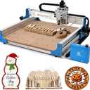 Masuter 6 CNC Router Machine 400x400mm，300W Desktop Engraving Mill for Wood, Metal, and Acrylic - Easy Assembly for Beginners - Versatile CNC Solution for Home & Small Shop.