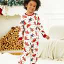 PATPAT Christmas Family Matching Pajama Sets Includes Christmas Socks - Perfect for Family Photos & Holiday Celebrations (White)