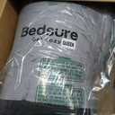 Bedsure Queen Comforter Set - 7 Pieces Reversible Black Bedding, Queen Size Bed Set for All Seasons, Bed in a Bag with Down Alternative Comforter, Sheets, Pillowcases & Shams