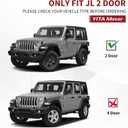 YITAMOTOR Running Boards Compatible with 2018-2026 Jeep Wrangler JL 2 Door Side Steps Nerf Bars, Black
