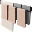 Alise Double Towel Bar Black,32 Inch Towel Racks for Bathroom Wall Mounted
