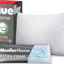 Mueller Nirvana Adjustable Cervical Memory Foam Pillow, Odorless Neck Pillows for Pain Relief, Orthopedic Pillow for Side, Back, Stomach, Hypo-Allergenic and Breathable, CertiPUR-US Certified Set of 6